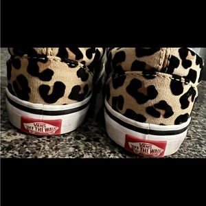 Toddler Size 9 Slip on Leopard Vans - Like New